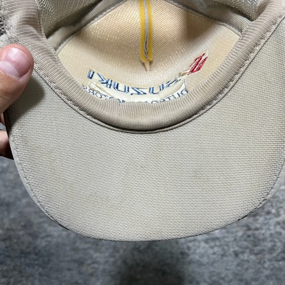 Vintage‎ Suzuki Hat OSFA Gray Motorsport 80s 90s Embroidered Mesh Snap Back